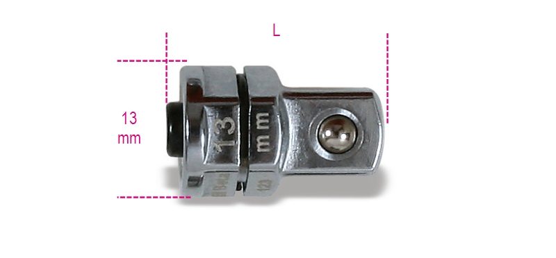 Premiumszerszamok.hu | Beta szerszám | 123Q3/8 Adapter gyorscsatlakozóval 3/8" 13 mm-es racsniskulcshoz 13