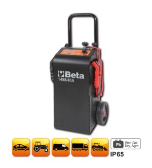 Premiumszerszamok.hu | Beta szerszám | 1498/40A 12-24 V kocsira szerelt többfunkciós akkumulátortöltő és gyorsindító