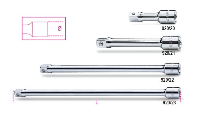 Premiumszerszamok.hu | Beta szerszám | 920/23 1/2”-os toldó
